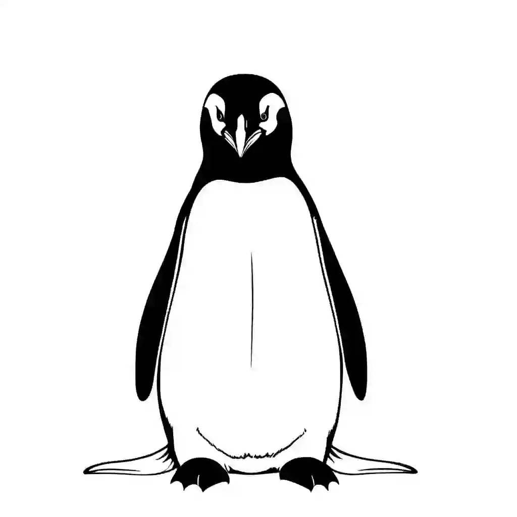 Emperor Penguins coloring pages